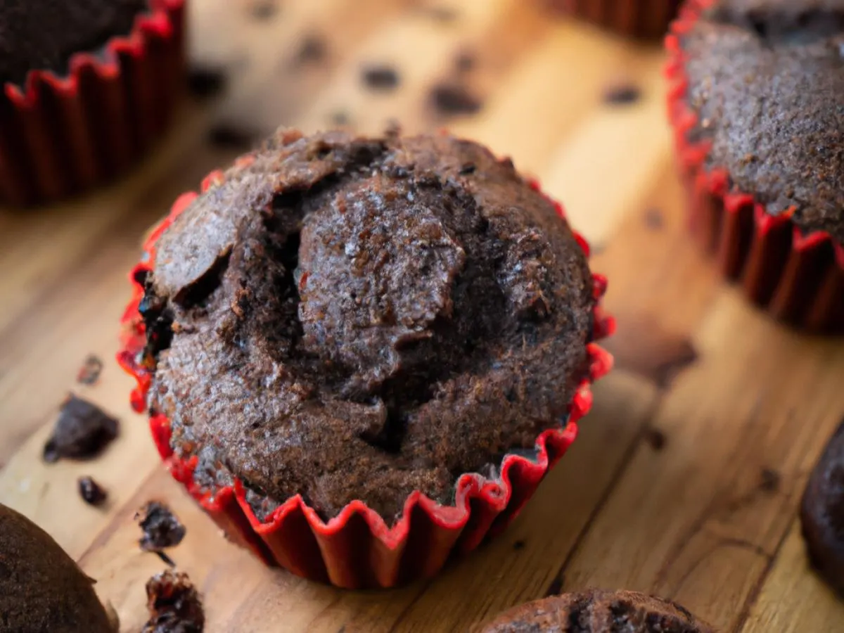 Gluten Free Double Chocolate Muffins Gluten Free Double Chocolate Muffins
