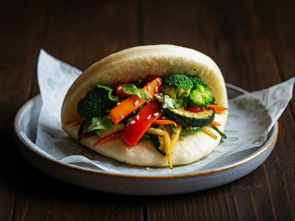 Fresh Vegetable Sourdough Bao Fresh Vegetable Sourdough Bao