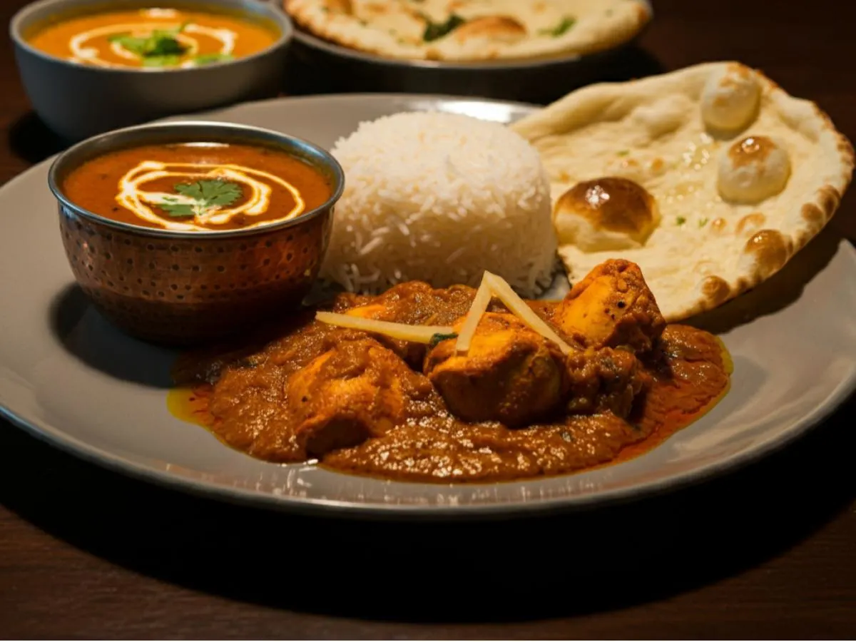 Chicken Vindaloo with Daal Makhani and Basmati Rice Chicken Vindaloo with Daal Makhani and Basmati Rice