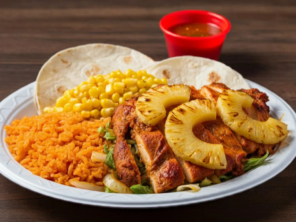 Chicken Al Pastor Taco Plate