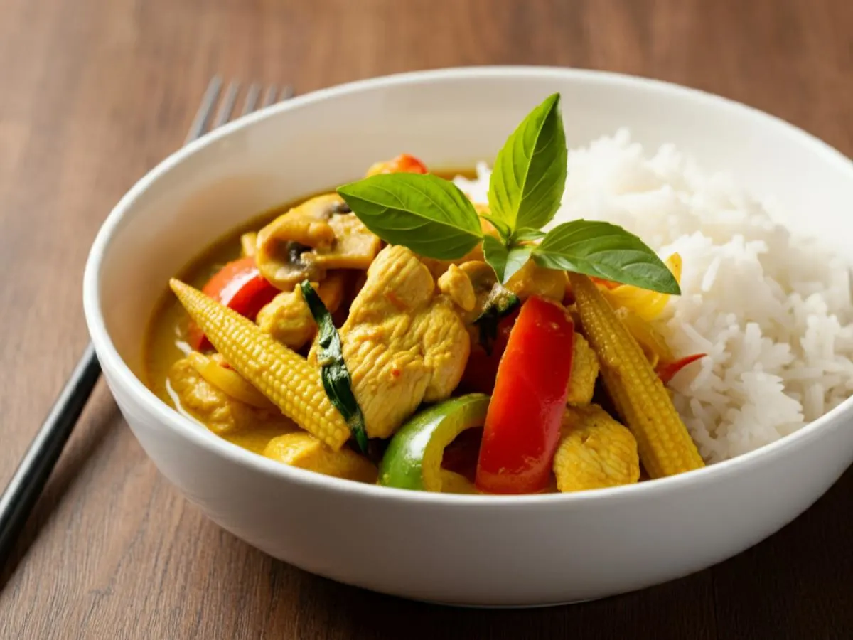 Thai Yellow Curry Chicken with Jasmine Rice