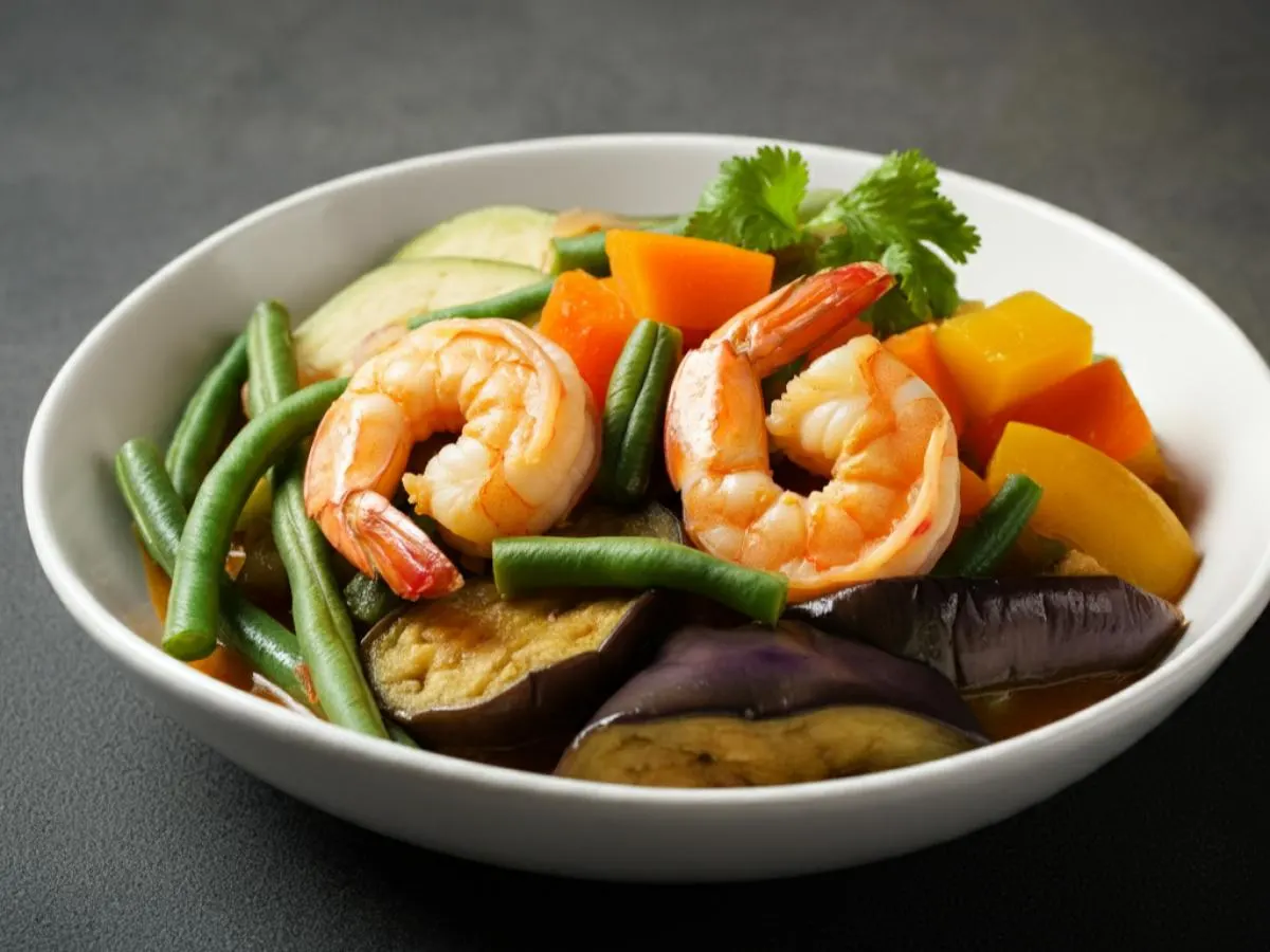 Shrimp Pinakbet Shrimp Pinakbet