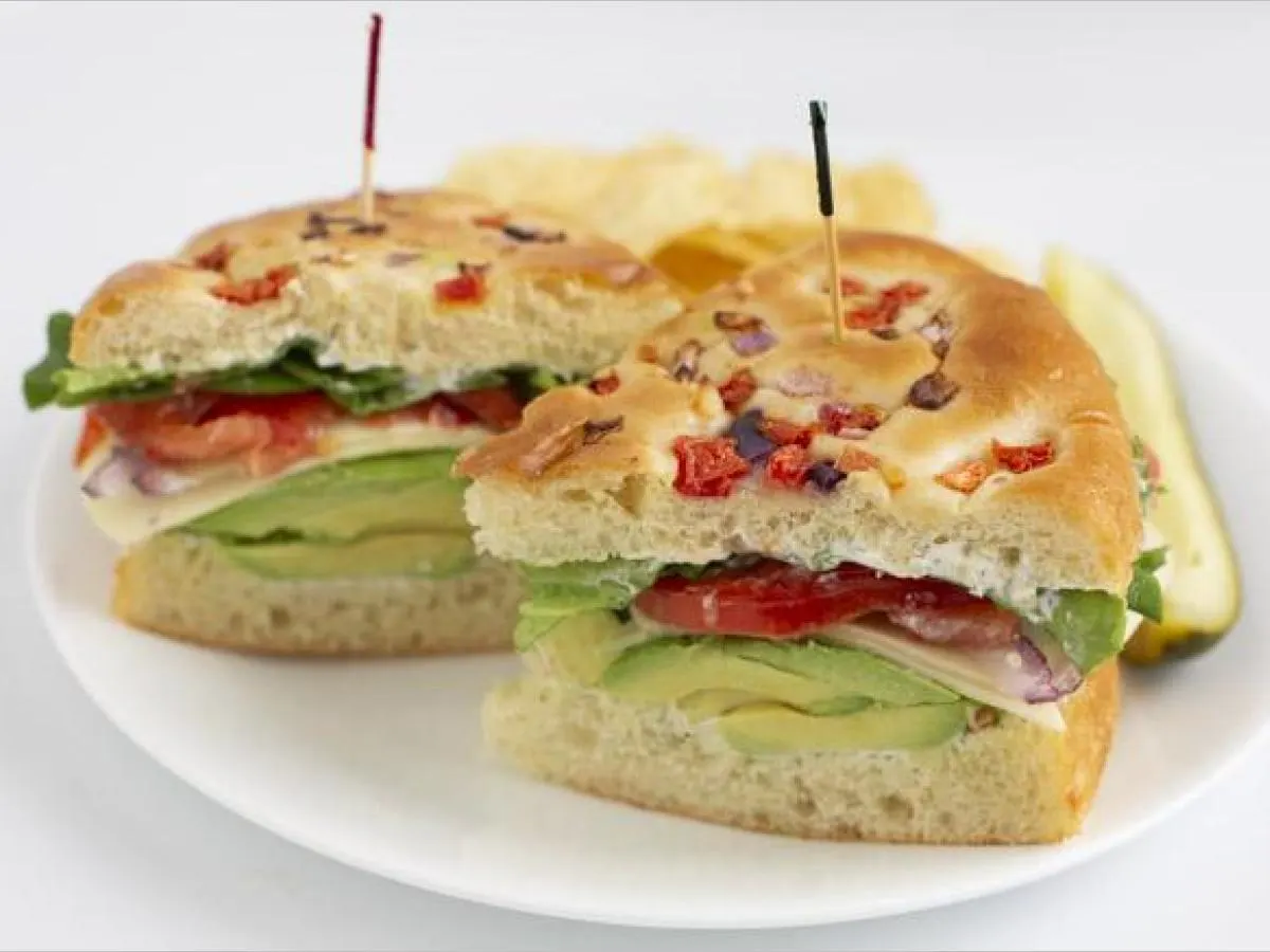 Gluten Free California Avocado Sandwich | Fresh Fruit