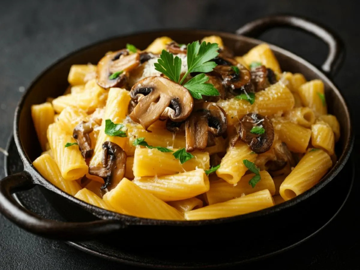 Mushroom Rigatoni Pasta Mushroom Rigatoni Pasta