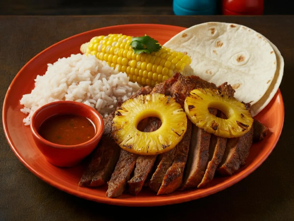 Pork Al Pastor Taco Plate