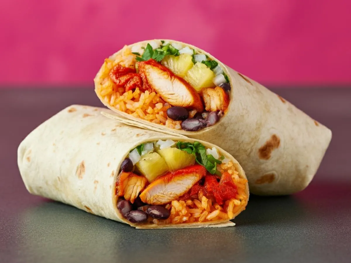 Chicken Al Pastor Burrito