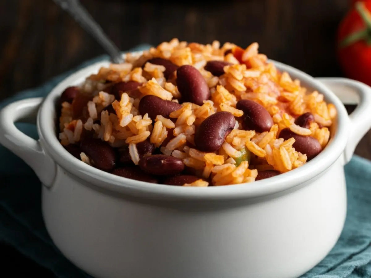 Arroz Blanco con Habichuelas