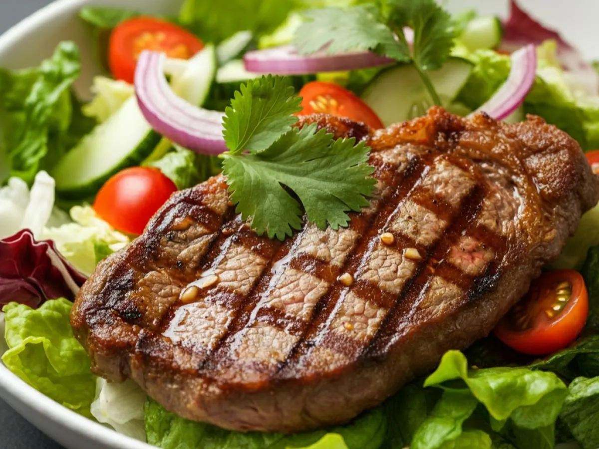 Asian Steak Entree Salad (Homemade Steak Dressing) Asian Steak Entree Salad (Homemade Steak Dressing)