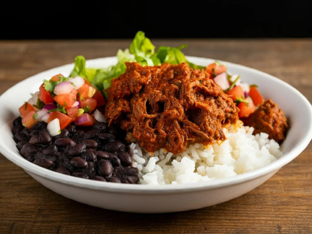Dairy Free Beef Birria Burrito Bowl Dairy Free Beef Birria Burrito Bowl