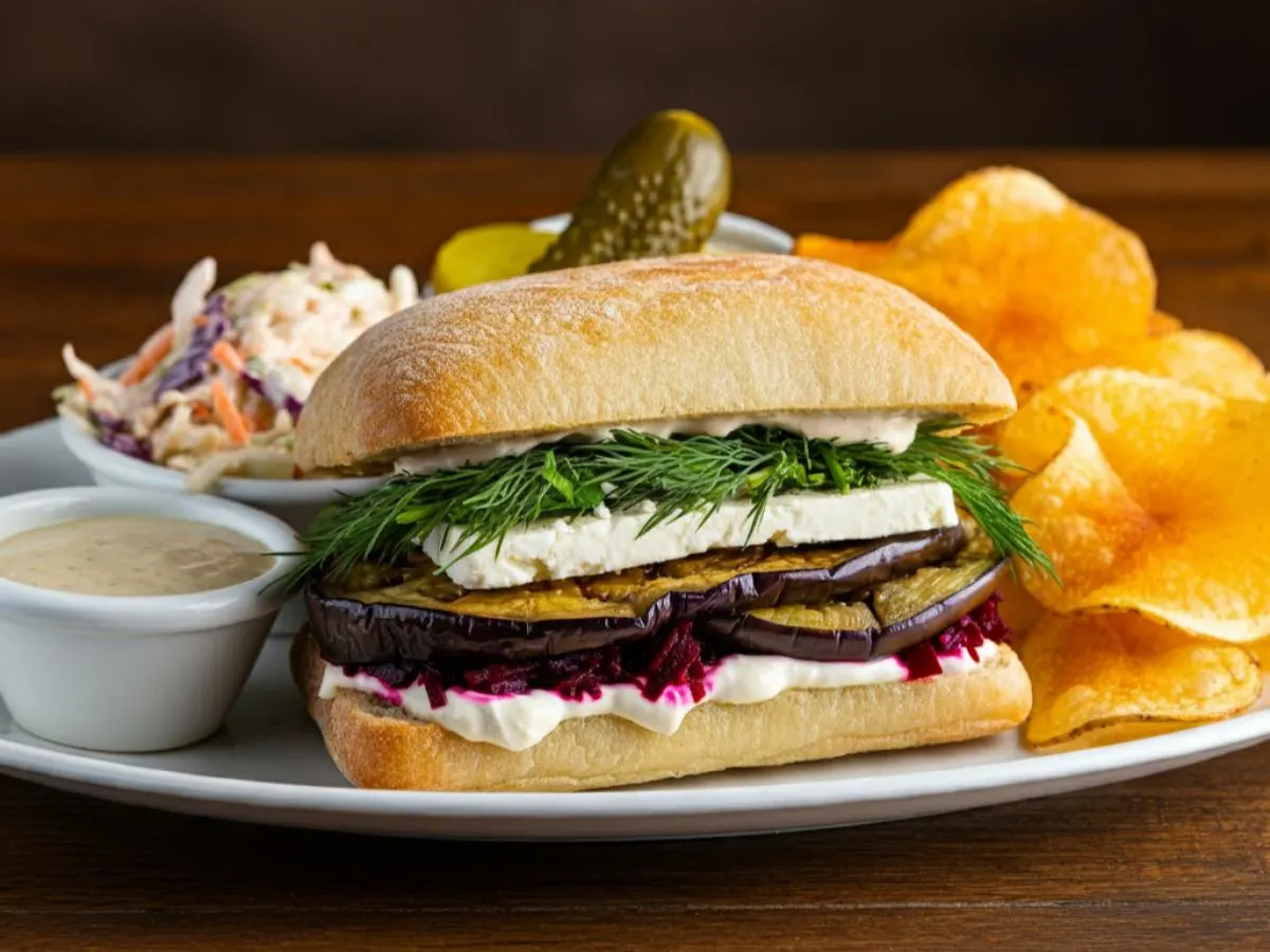 Roasted Eggplant Sandwich Roasted Eggplant Sandwich