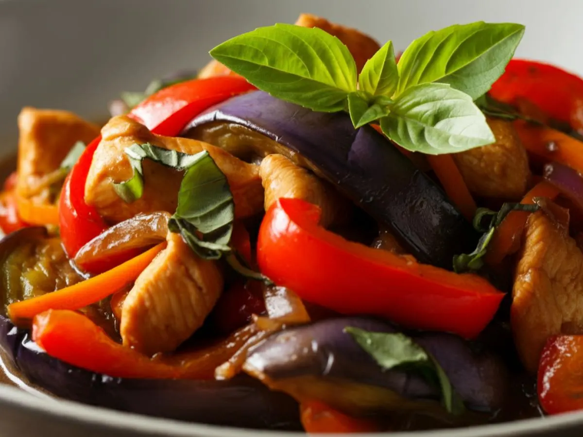 Eggplant Delight with Chicken