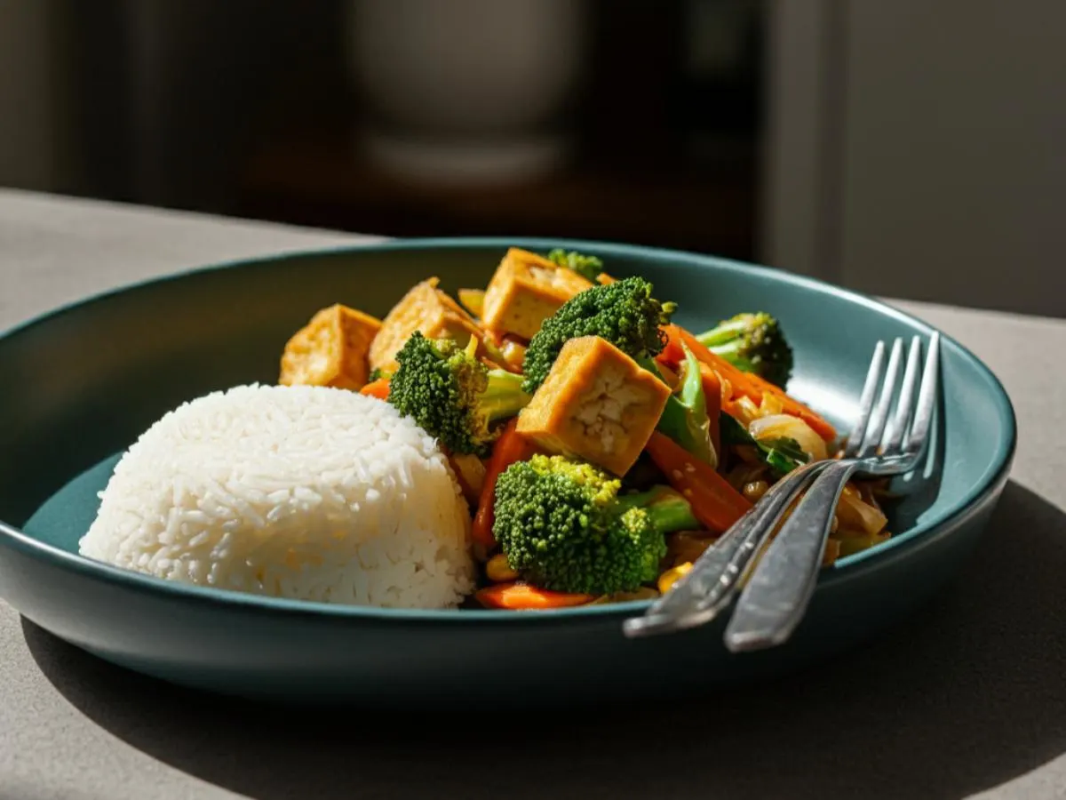 Pad Garlic with Tofu [16 oz]
