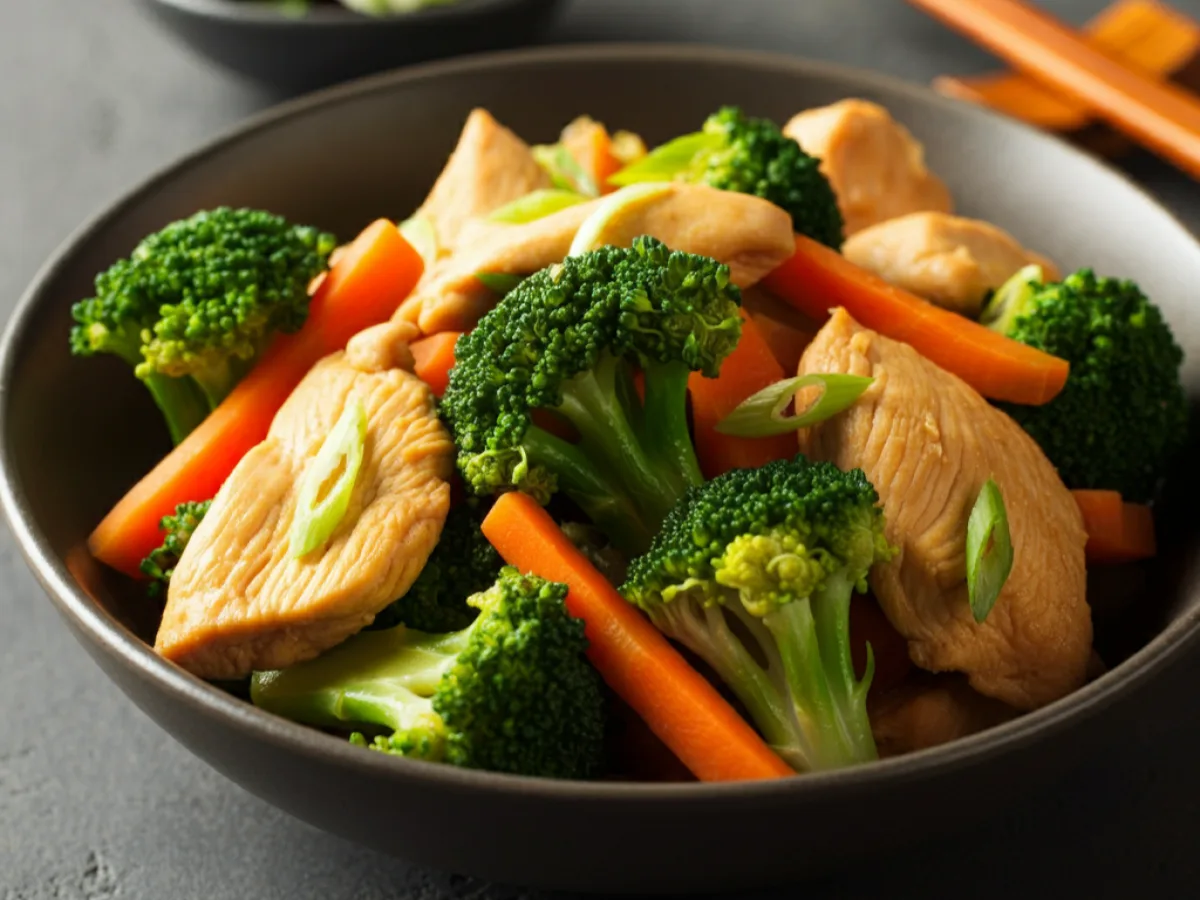 Pad Garlic with Chicken