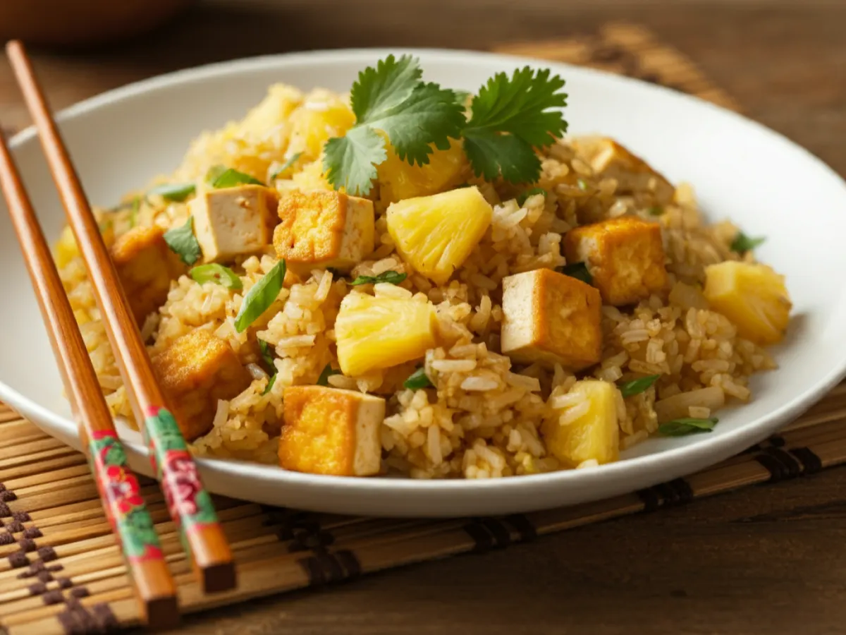 Tofu Pineapple Fried Rice
