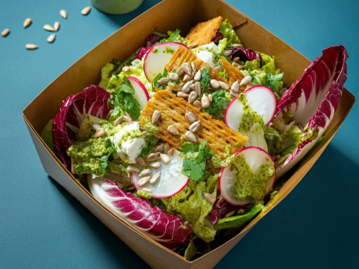 Bitter Green Chickpea Salad Boxed Meal Bitter Green Chickpea Salad Boxed Meal