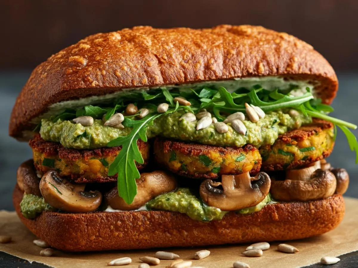Roast Mushroom Sandwich Roast Mushroom Sandwich