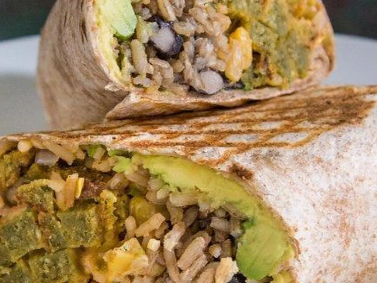 Baked Falafel Burrito Baked Falafel Burrito