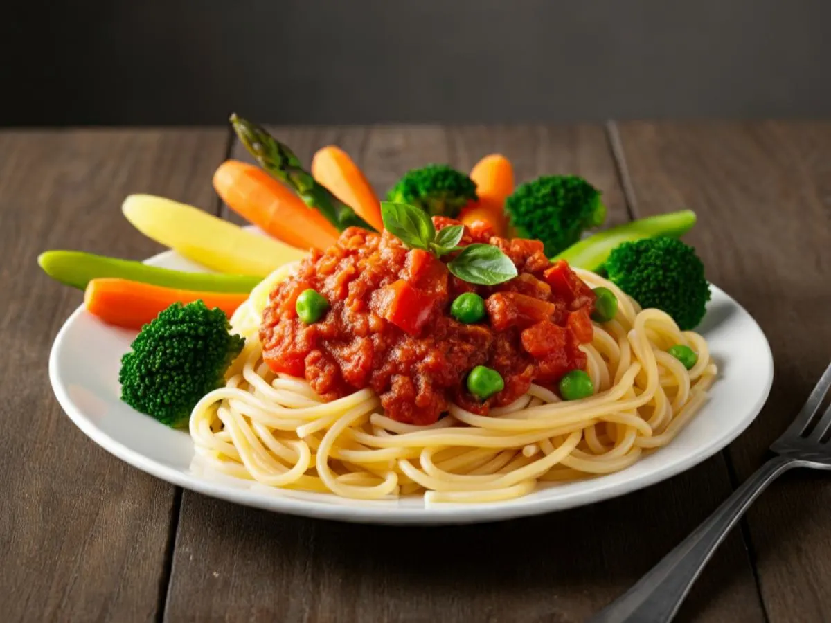 Gluten Free Rotini Tomato with Vegetables