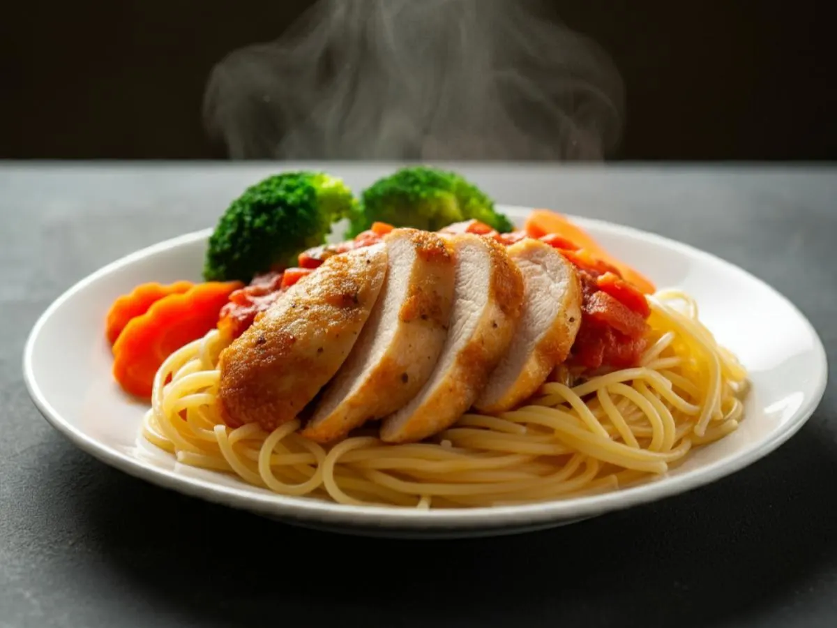 Spaghetti Tomato with Chicken