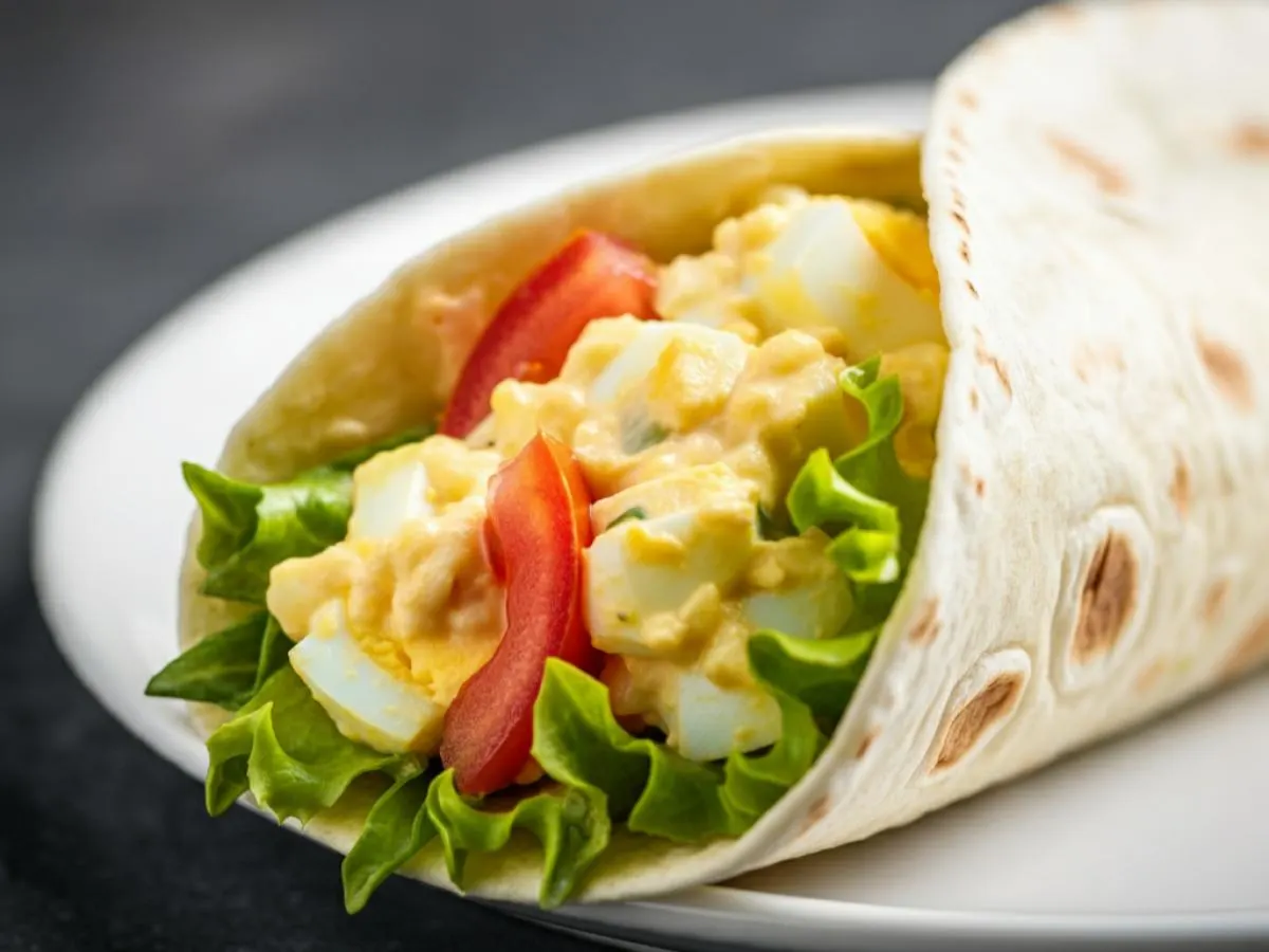 Vegetarian Egg Salad Wrap Vegetarian Egg Salad Wrap