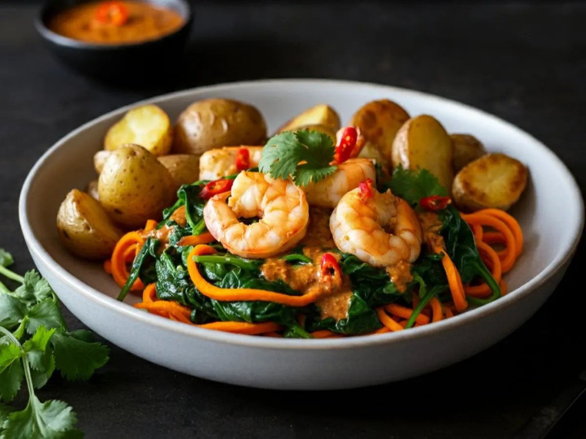 Spicy Thai Shrimp Mixed Bowl Spicy Thai Shrimp Mixed Bowl