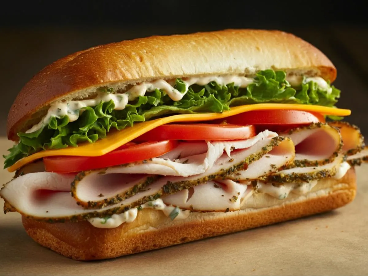 Herb Crusted Turkey Sandwich Herb Crusted Turkey Sandwich