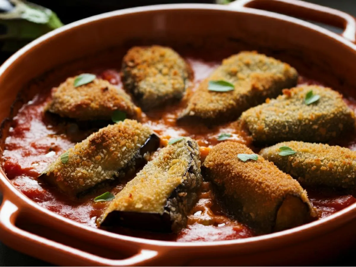 Breaded Vegan Eggplant (No Cheese) Breaded Vegan Eggplant (No Cheese)