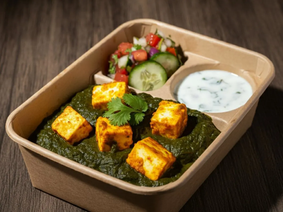 Light Carb Saag Paneer Boxed Meal Light Carb Saag Paneer Boxed Meal