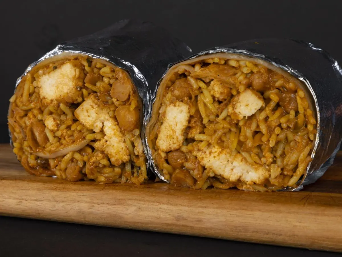 Paneer Tikka Masala Burrito Boxed Meal Paneer Tikka Masala Burrito Boxed Meal