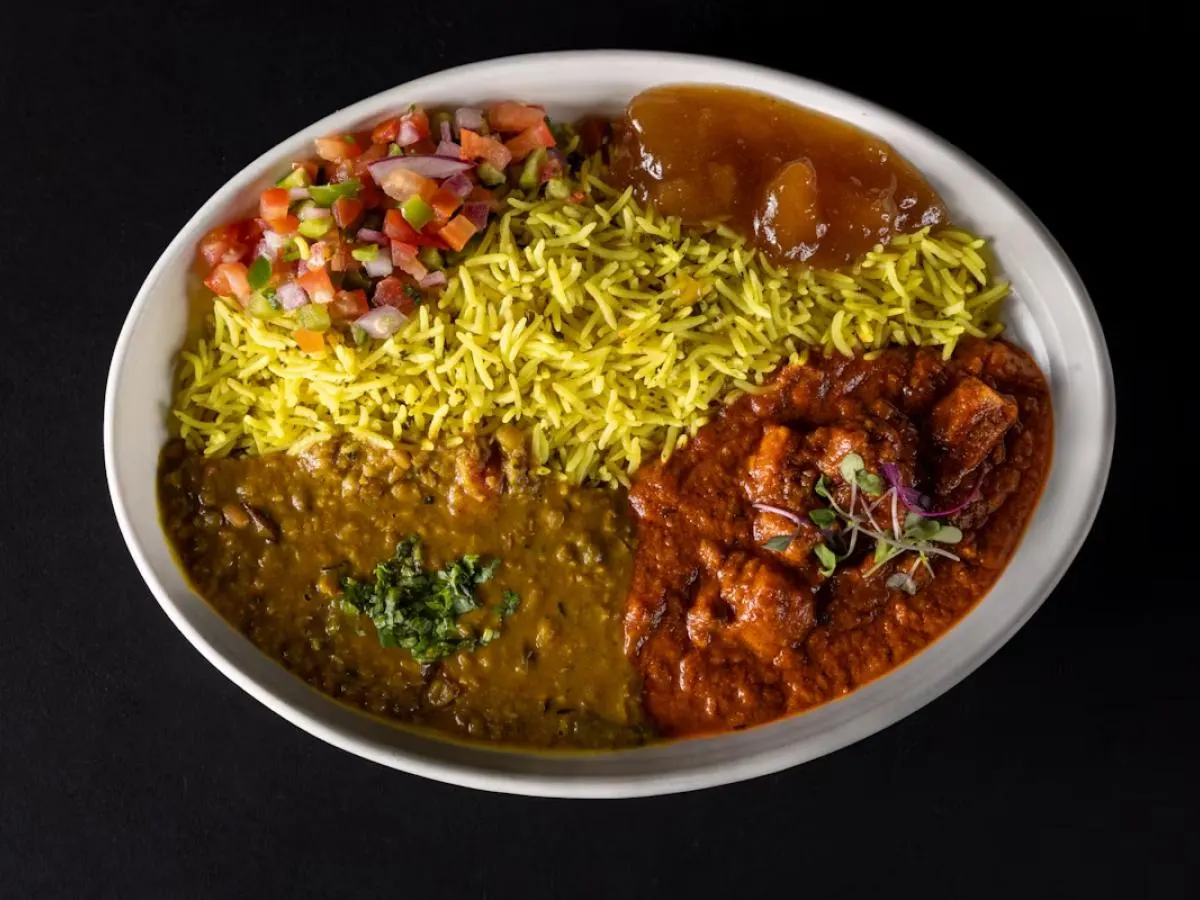Ghee Makhni Butter Paneer Bowl with Daal and Riced Cauliflower Ghee Makhni Butter Paneer Bowl with Daal and Riced Cauliflower