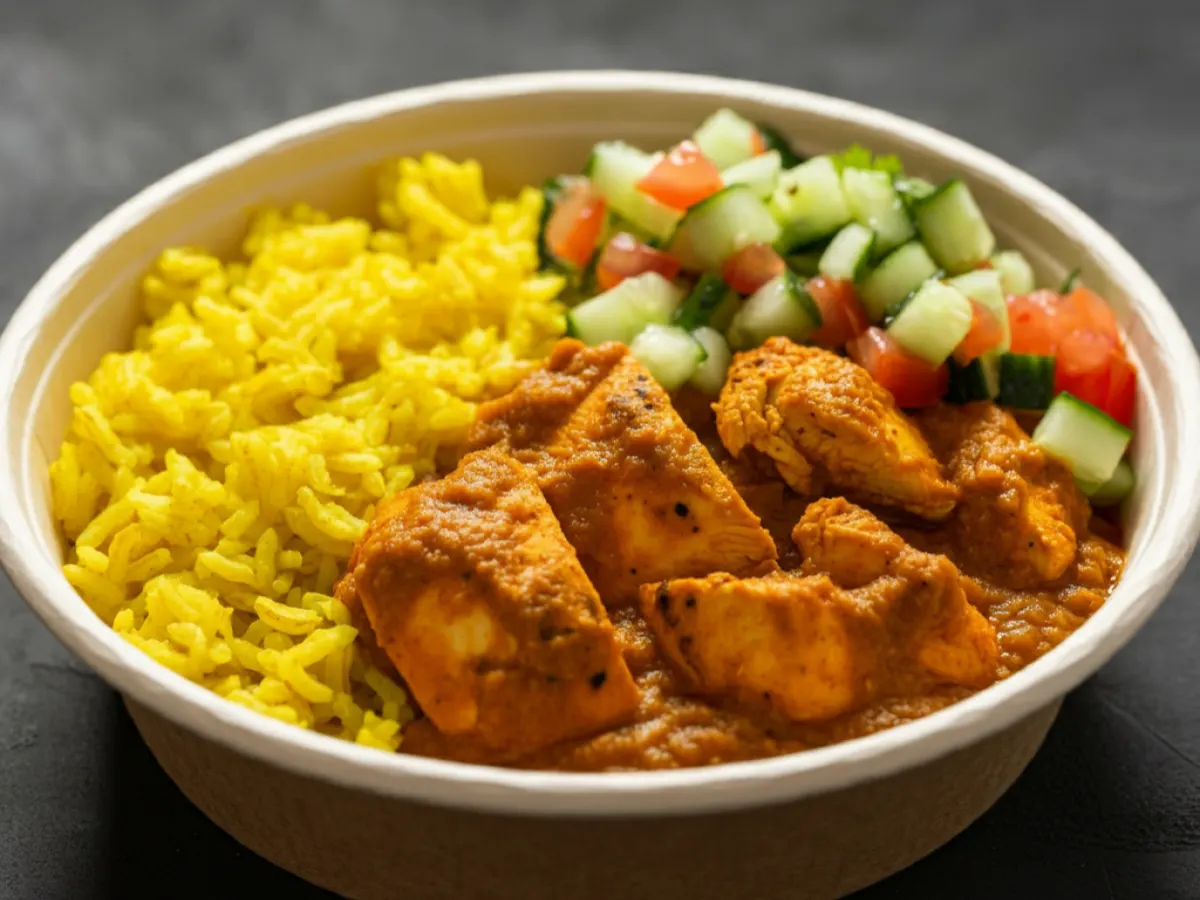Chicken Tikka Masala Bowl with Chana Masala Chicken Tikka Masala Bowl with Chana Masala