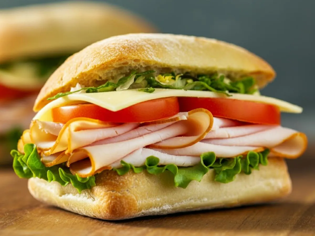 Turkey and Provolone on a Ciabatta Turkey and Provolone on a Ciabatta