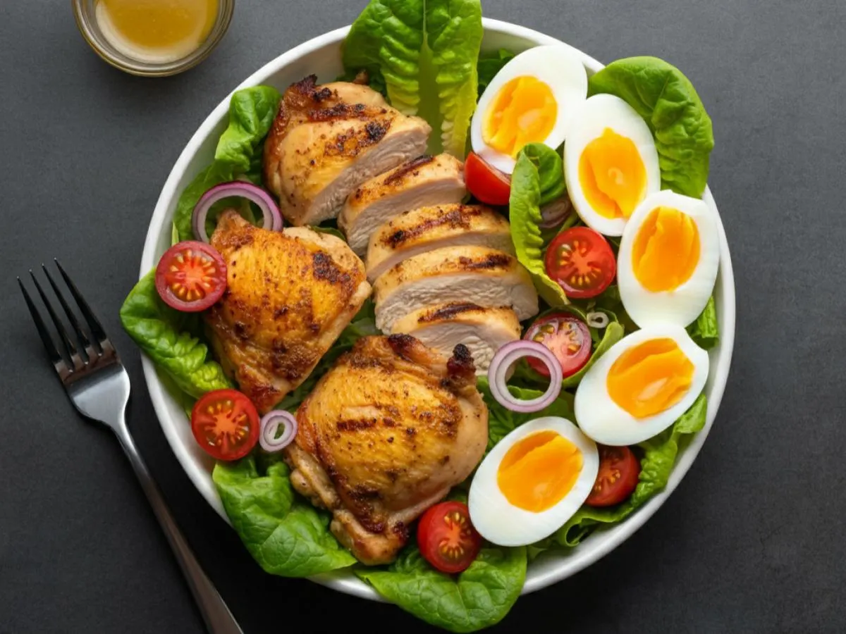 [Special Diet] Dairy-Free Grilled Cobb Chicken Salad (no bacon)