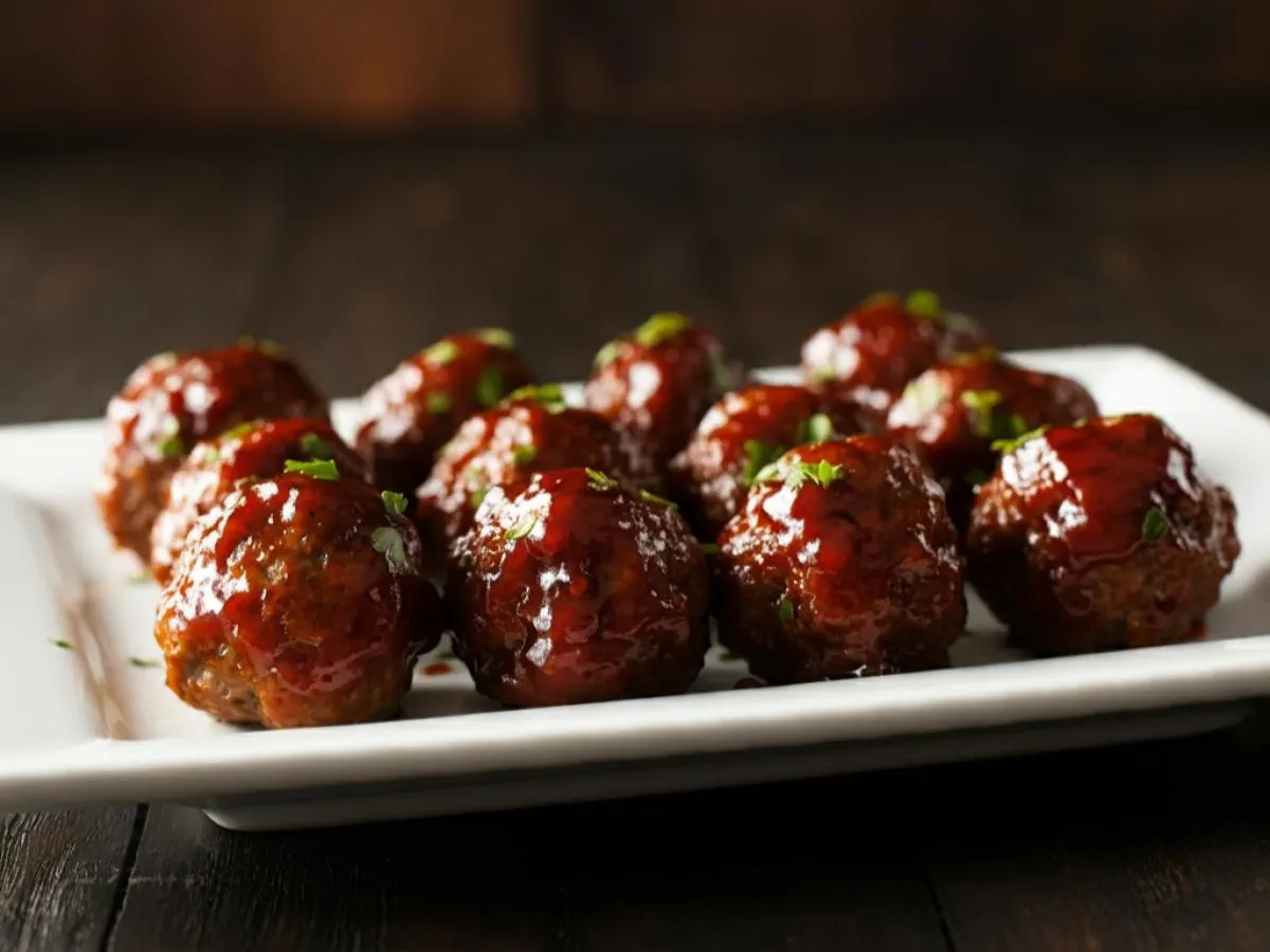 Cranberry BBQ Turkey Meatball Cranberry BBQ Turkey Meatball