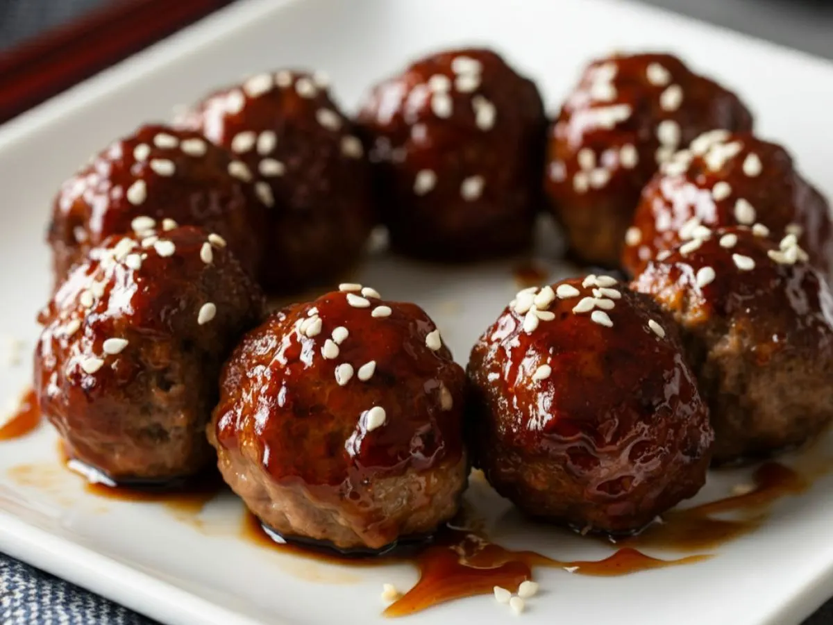 Ripe Signature Pork & Beef Meatballs with Teriyaki Sauce Ripe Signature Pork & Beef Meatballs with Teriyaki Sauce