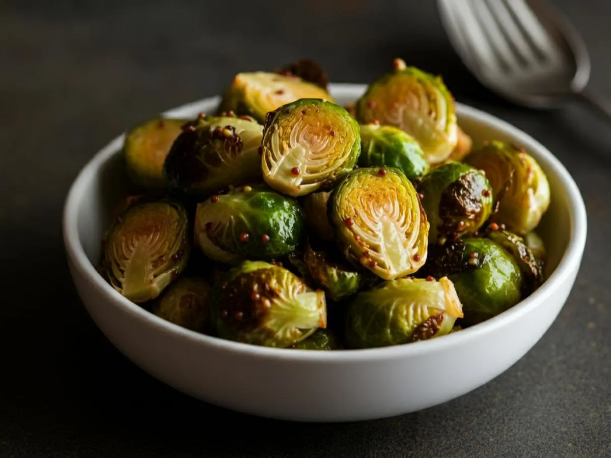 Mustard Roasted Brussels Sprouts Mustard Roasted Brussels Sprouts