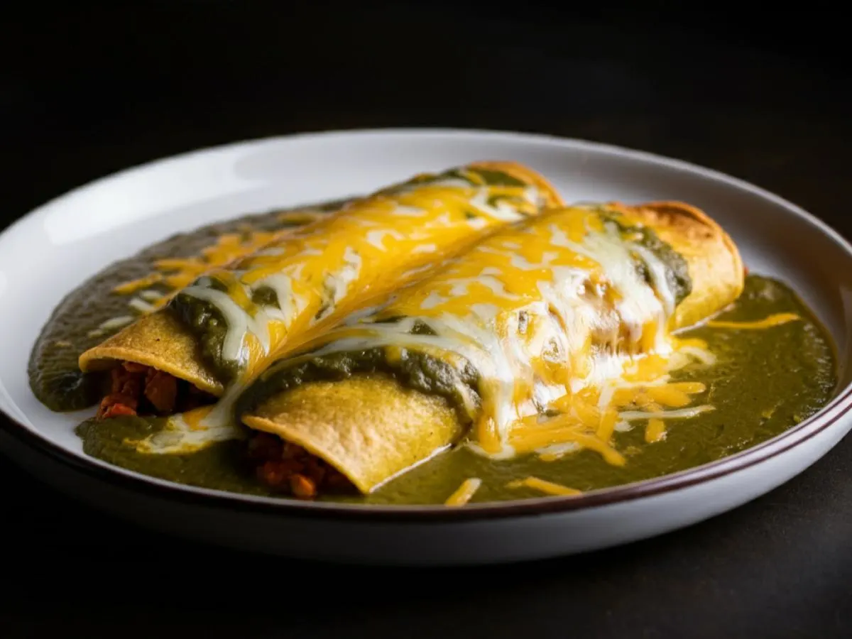 Cheese with Tomatillo Enchiladas