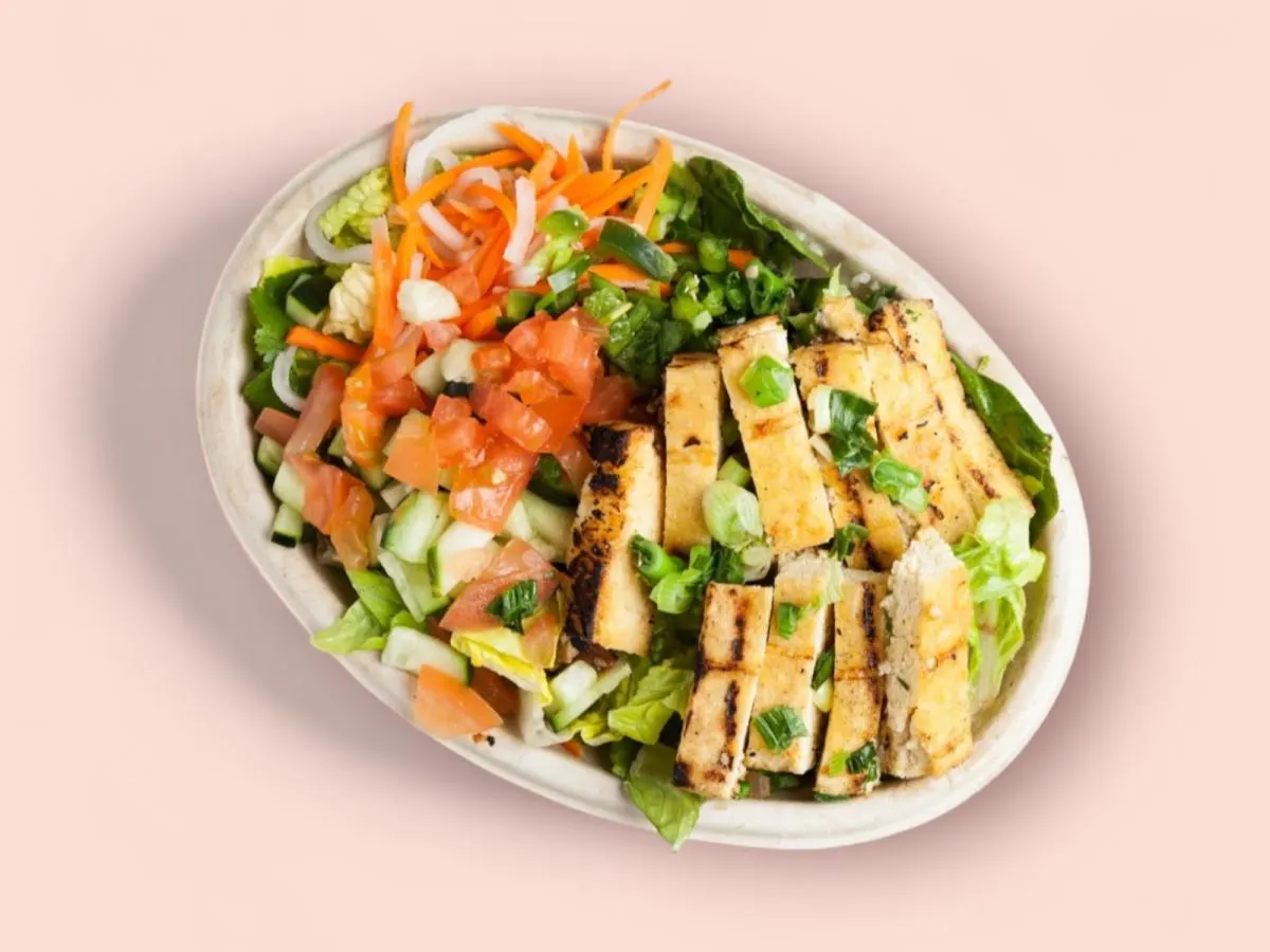 Sweet Dark Soy Tofu Salad Bowl Sweet Dark Soy Tofu Salad Bowl
