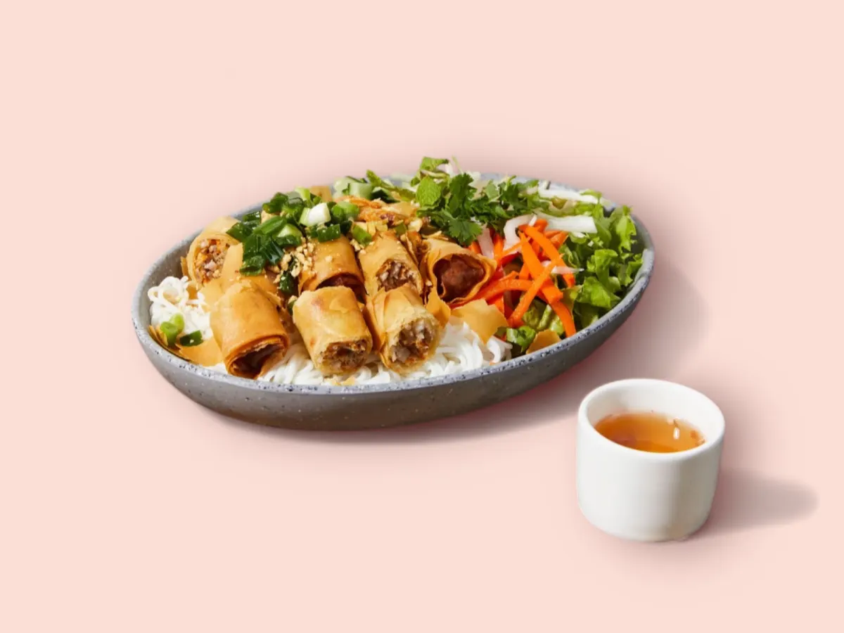 Crispy Egg Rolls Vermicelli Bowl Crispy Egg Rolls Vermicelli Bowl