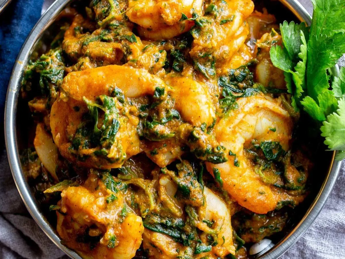 Shrimp Saag Shrimp Saag