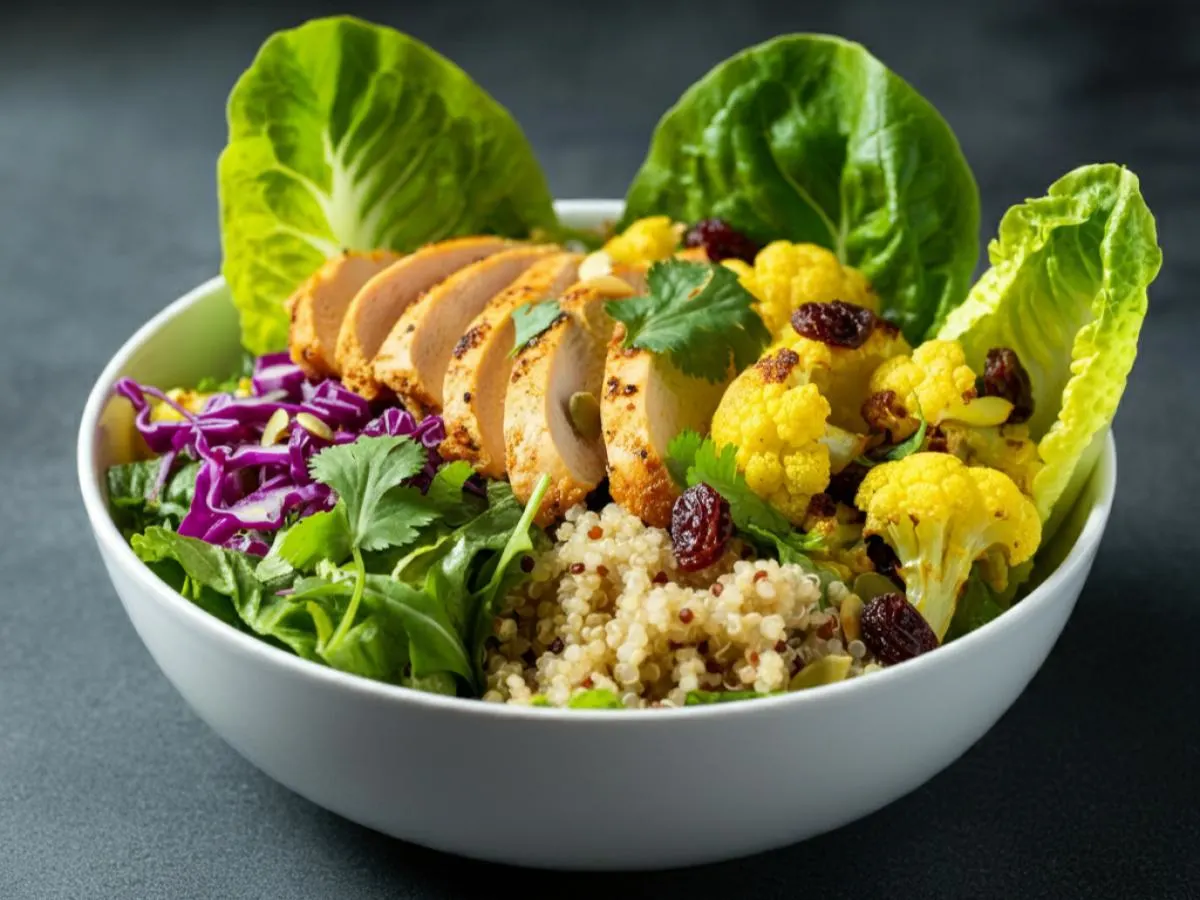 Cauliflower And Chicken Bowl Cauliflower And Chicken Bowl