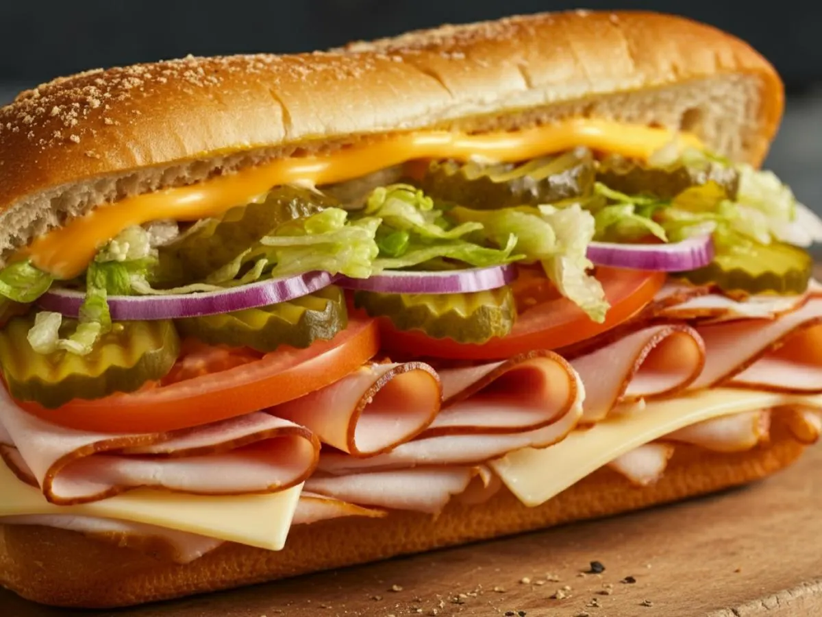 Regular Turkey and Cheddar Sub on Parmesan Bread Regular Turkey and Cheddar Sub on Parmesan Bread