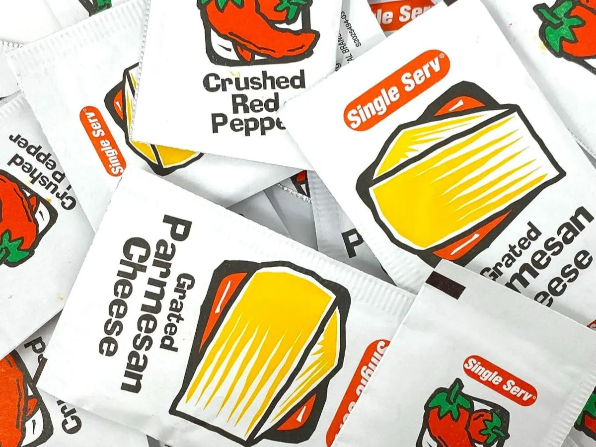 Parmesan Cheese & Pepper Flake Packets Parmesan Cheese & Pepper Flake Packets