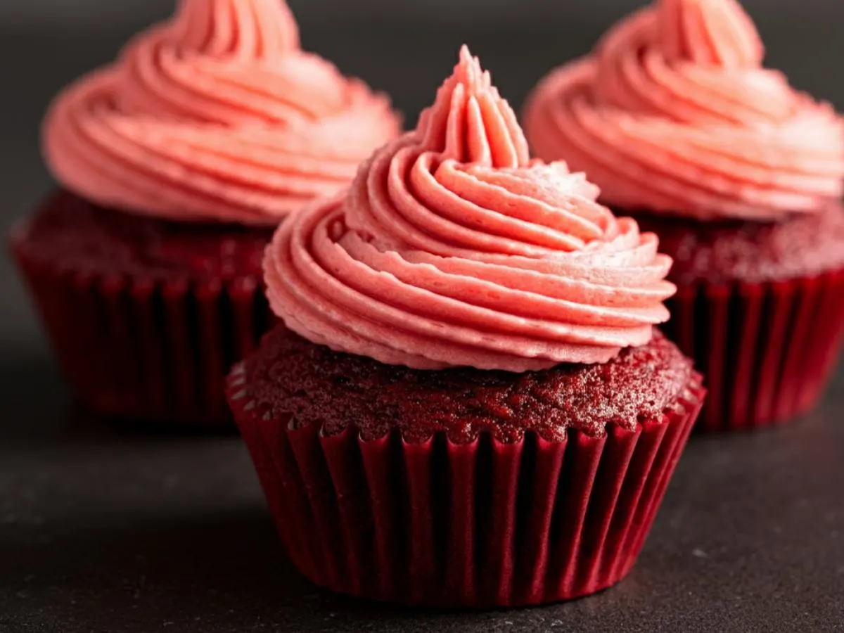 Mini Red Velvet Cupcakes with Icing