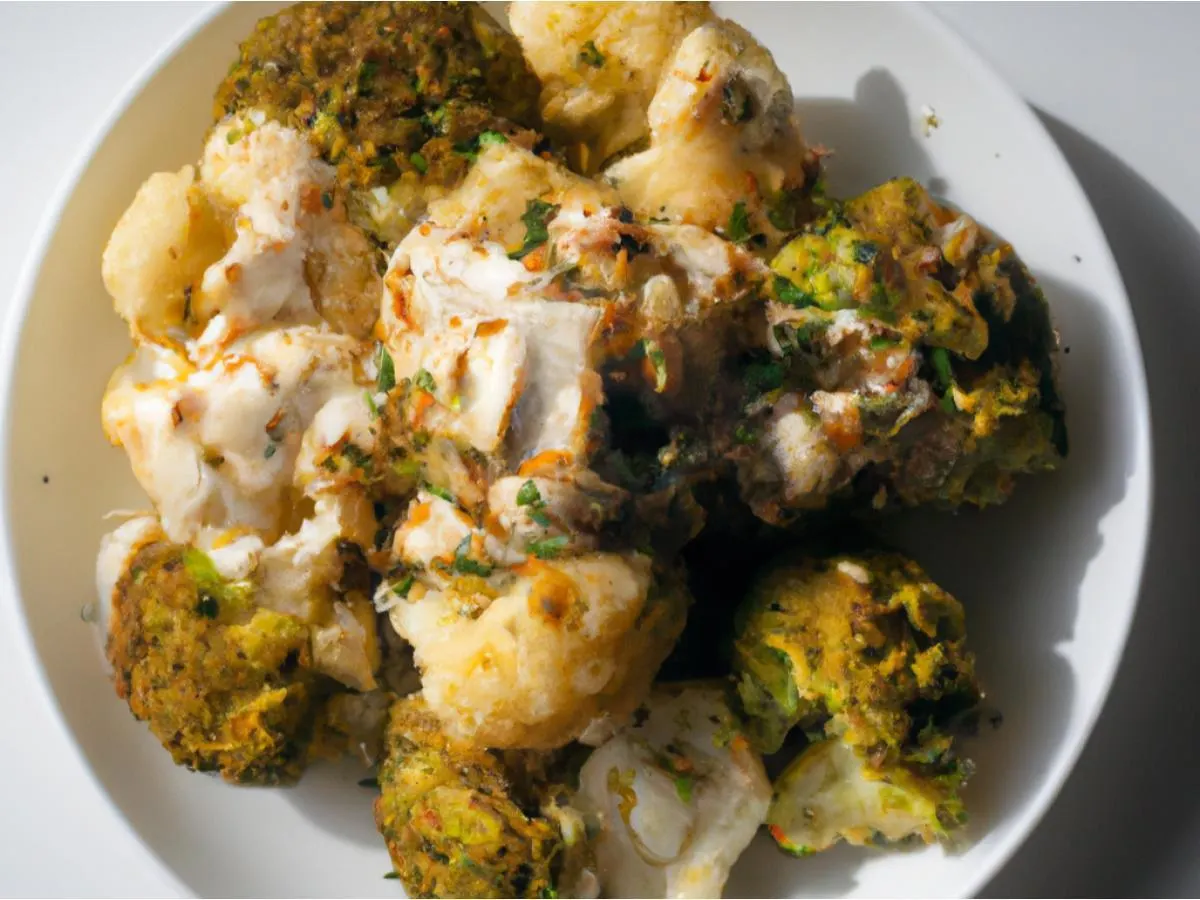 Spiced Cauliflower and Broccoli in Onion Sauce Spiced Cauliflower and Broccoli in Onion Sauce