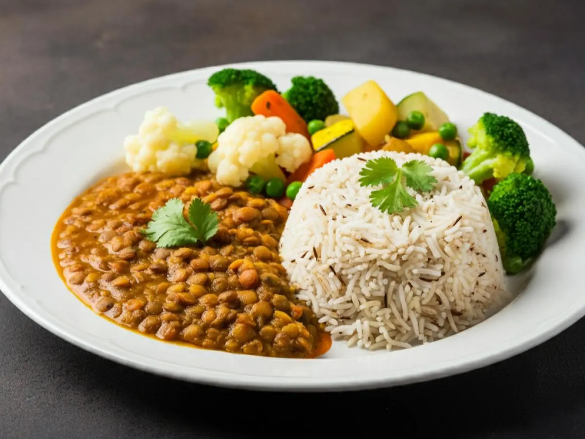 Daal | Rice | Veggies Daal | Rice | Veggies