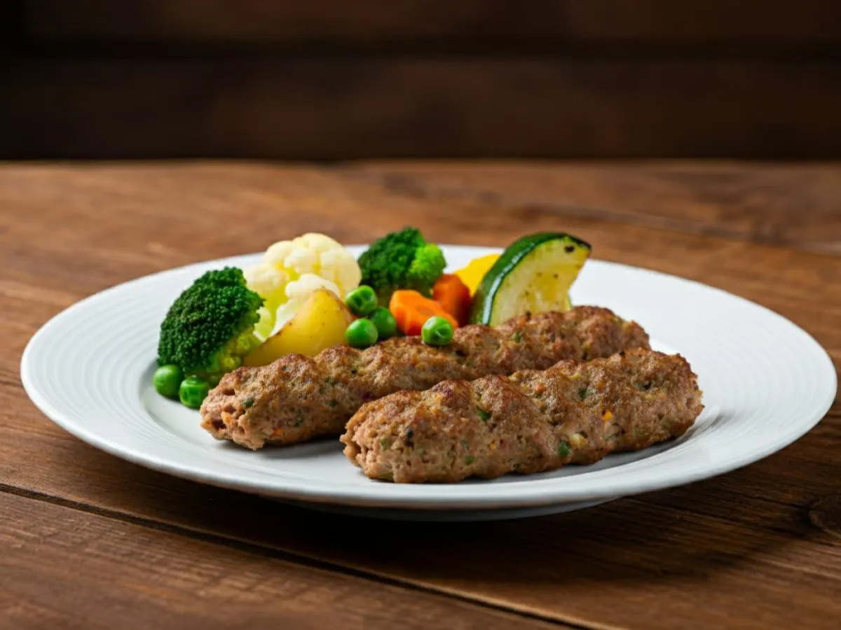 Light Carb Halal Chicken Reshmi Kabab | Salad | Veggies Light Carb Halal Chicken Reshmi Kabab | Salad | Veggies