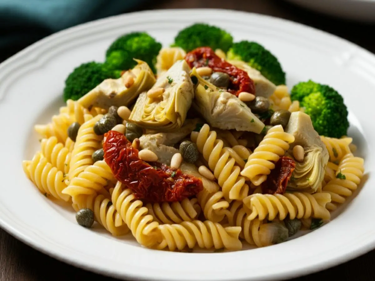 Fusilli Pasta Romano with Sautéed Garlic Broccoli Fusilli Pasta Romano with Sautéed Garlic Broccoli