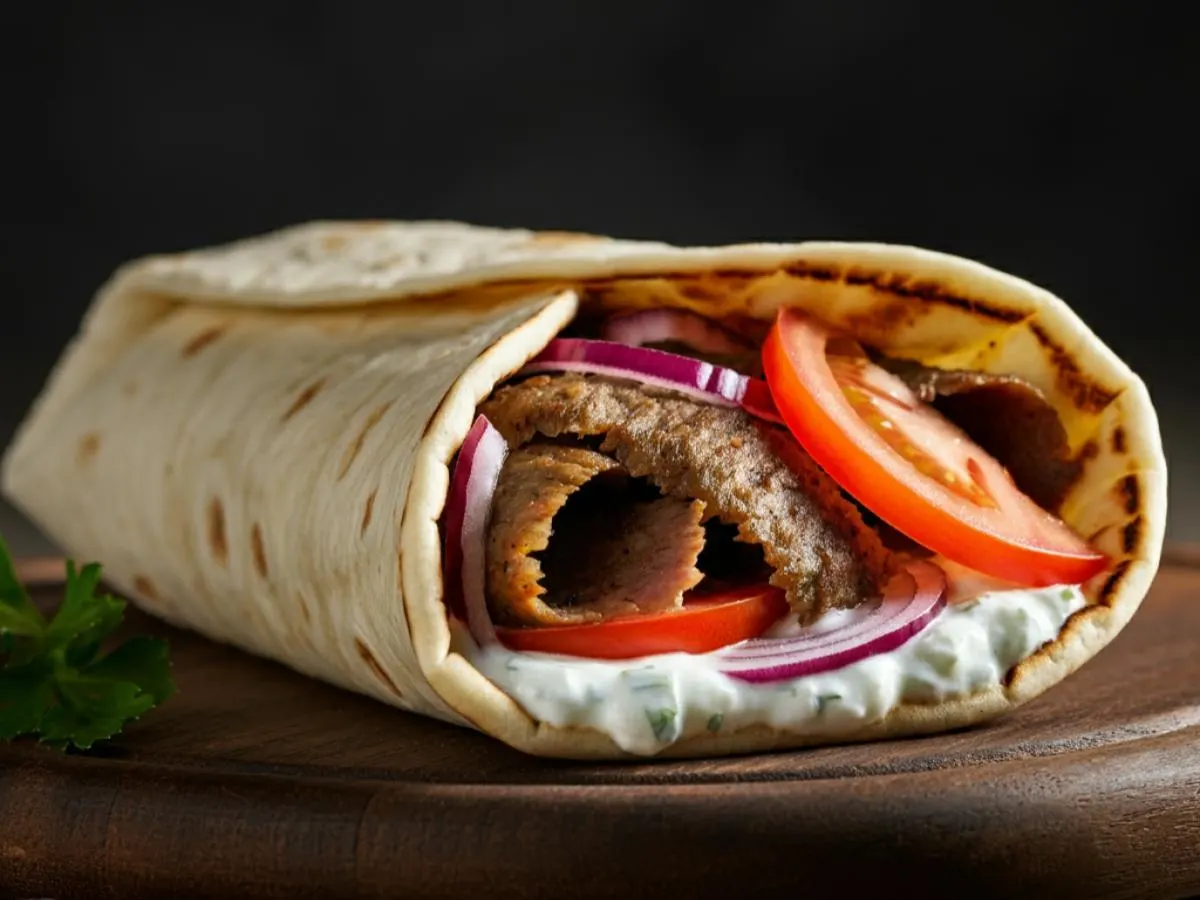 Gyro Meat Wraps with Tzatziki Sauce Gyro Meat Wraps with Tzatziki Sauce