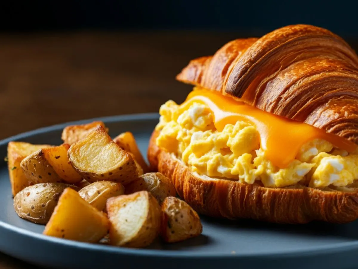 Croissant Egg Sandwich Croissant Egg Sandwich